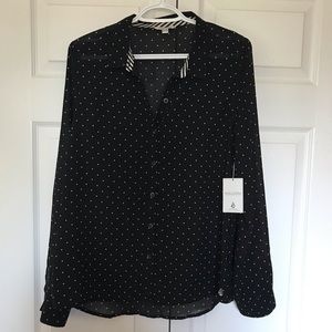 VOLCOM SHEER BUTTON UP -NEW!